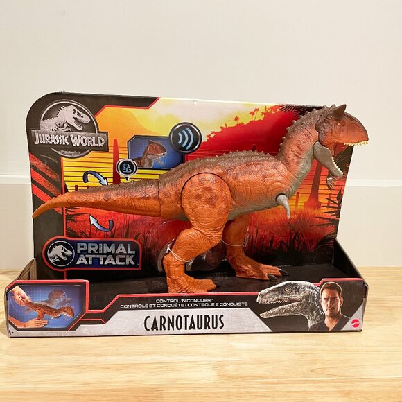 Jurassic World CARNOTAURUS Control 'n Conquer Primal Attack Figure GJT59 Mattel - Picture 1 of 5